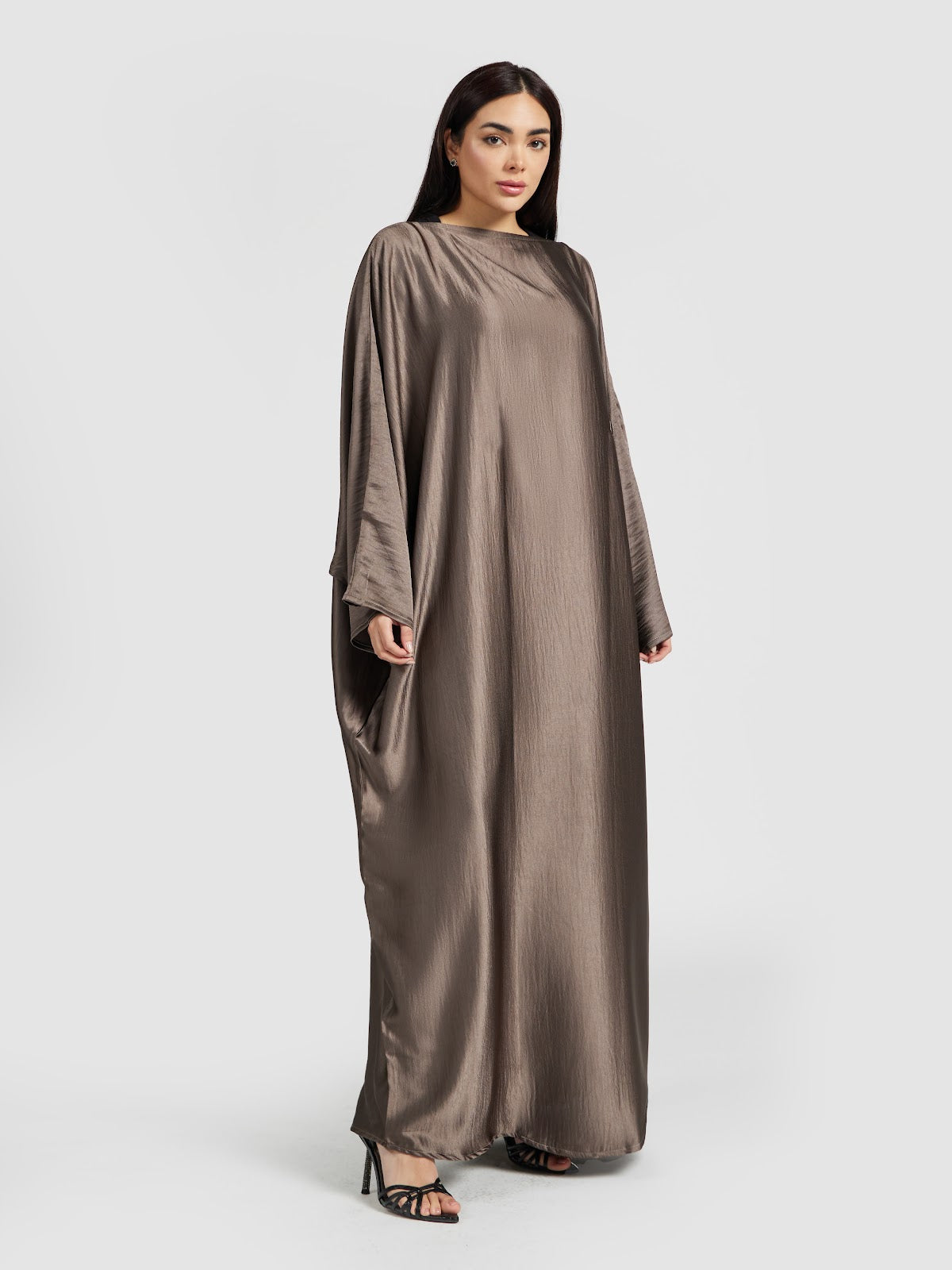 Bronze Metallic Sheen Oversized Kaftan Abaya