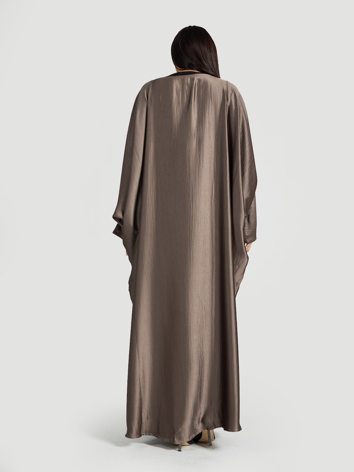 Bronze Metallic Sheen Oversized Kaftan Abaya